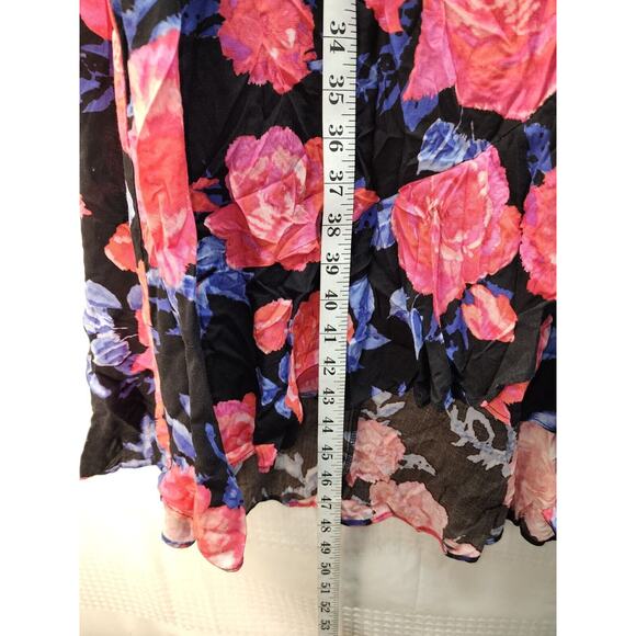 Suite 7 Dress 14w Womens Pink Ruched Wrap Cap Sleeve Cap Sleeve Formal Ruffle - Picture 12 of 13